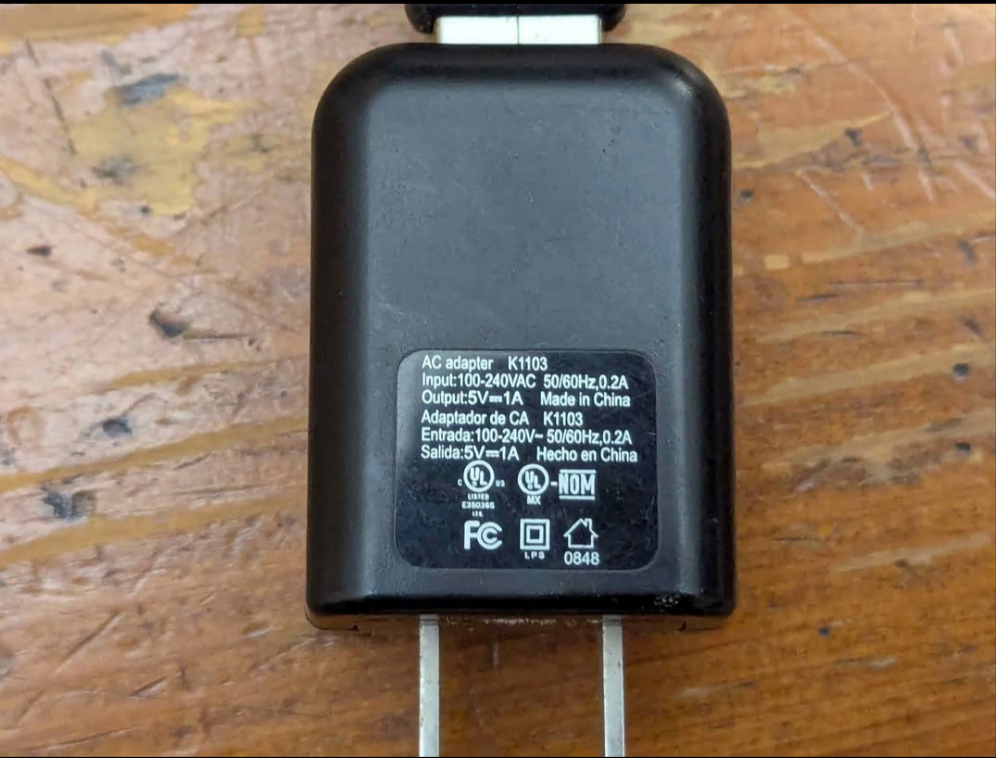 Magic Jack Power Cable + Adapter - K1103