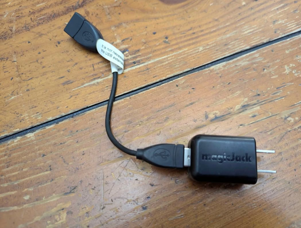 Magic Jack Power Cable + Adapter - K1103