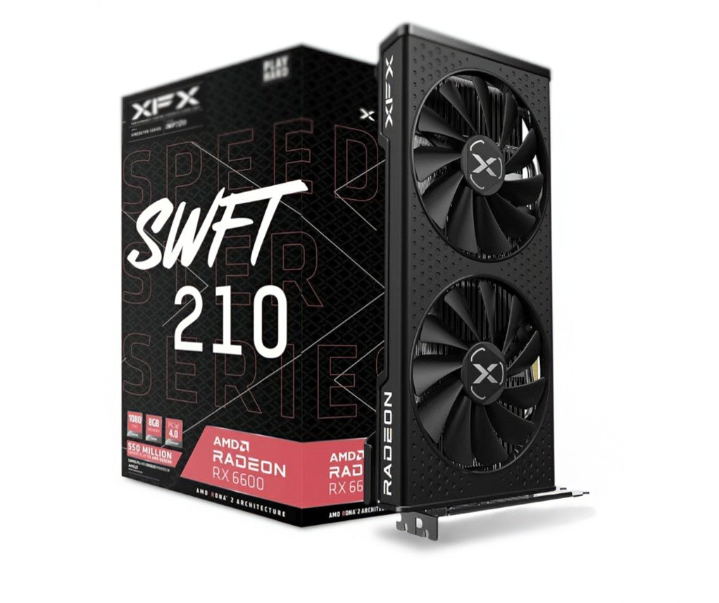 XFX Radeon RX 6600 - Gaming / Streaming Graphics Card - 8GB GDDR6